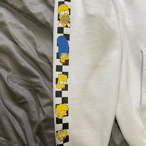 Vans x The Simpsons White Hoodie - Picture 3 of 5